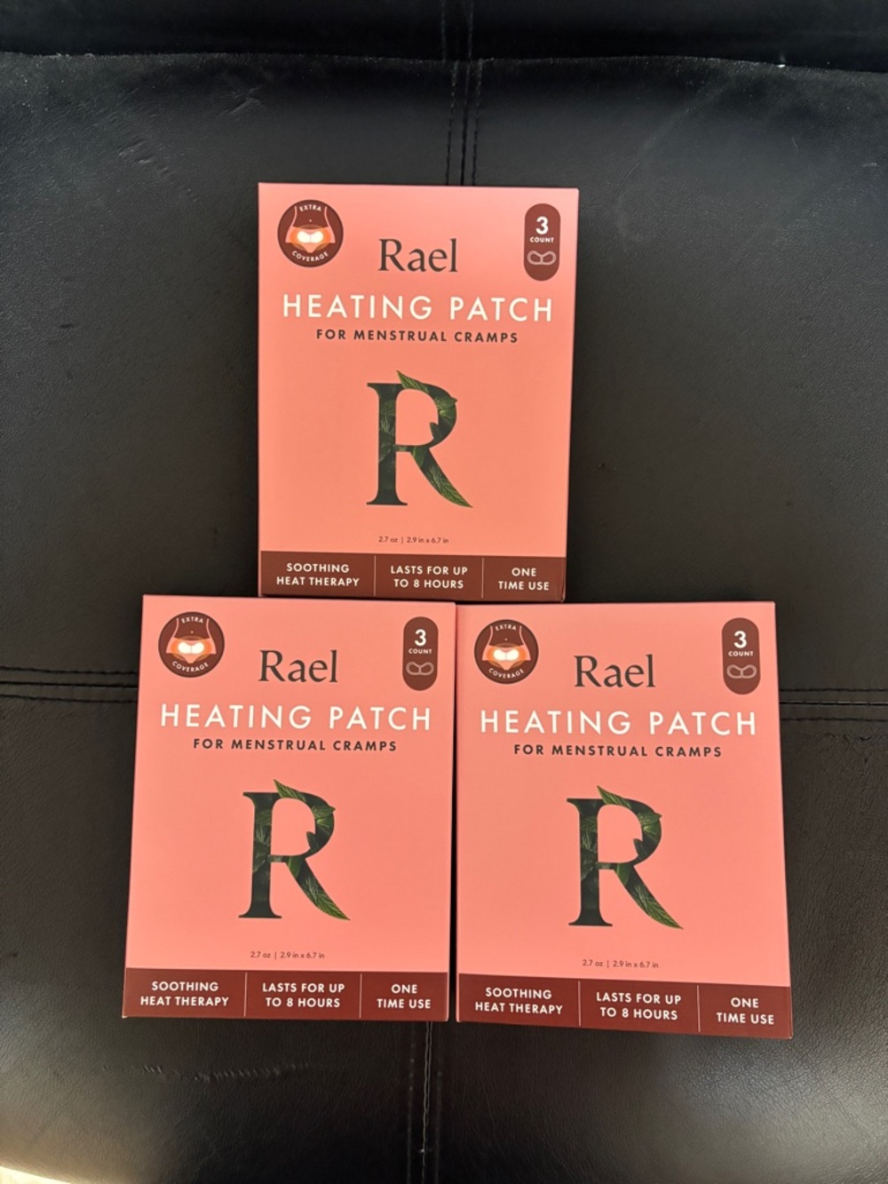 Rael Heating Patch Pack - 3 boxes of 3 - New in Box.